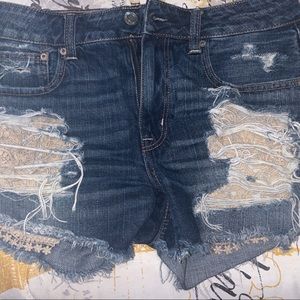 American Eagle Hi Rise Festival Shorts